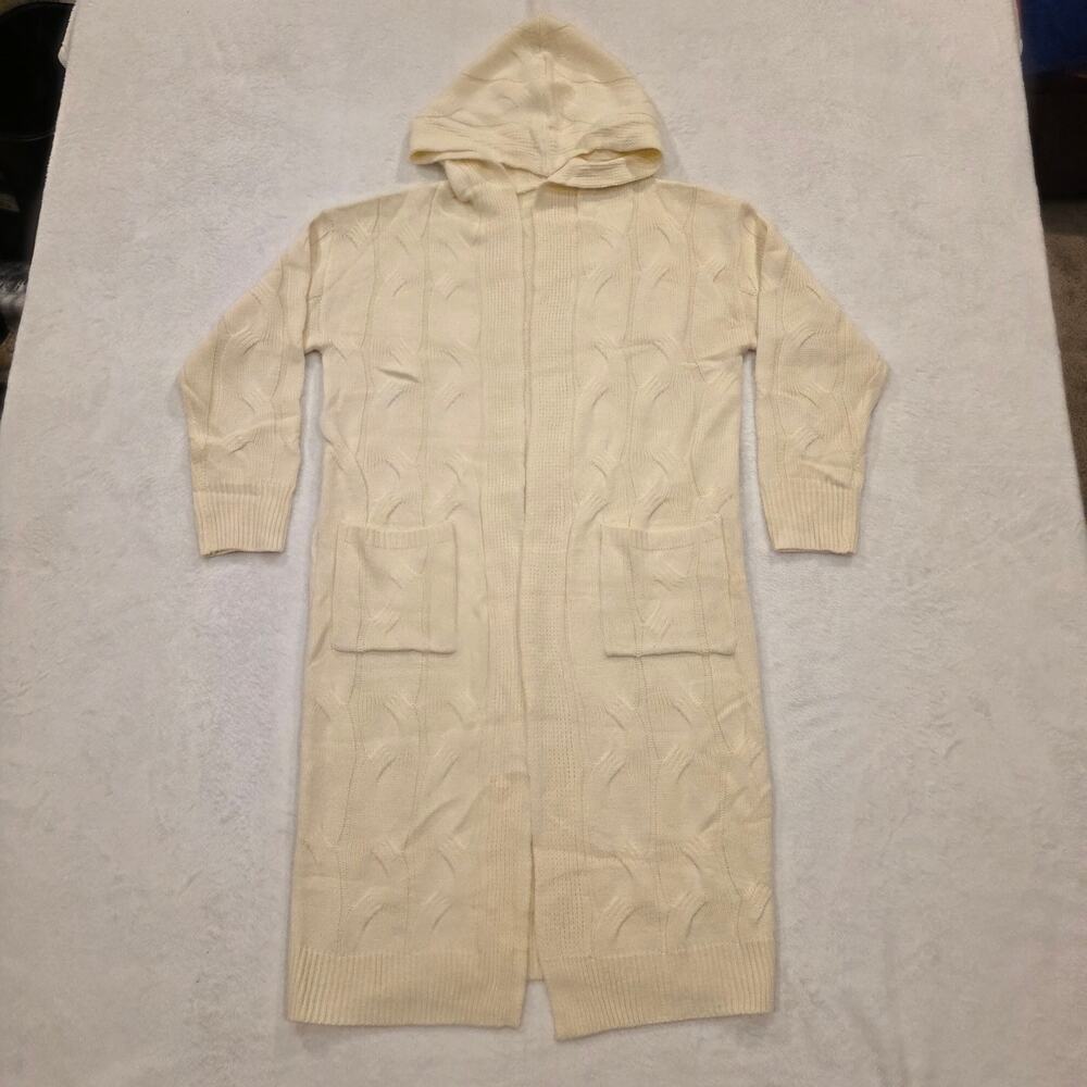 Cardigan Long Cream Womens Small NWOT